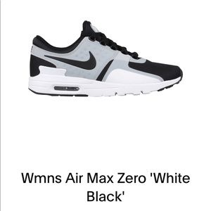 Women’s Nike Air Max Zero black white grey